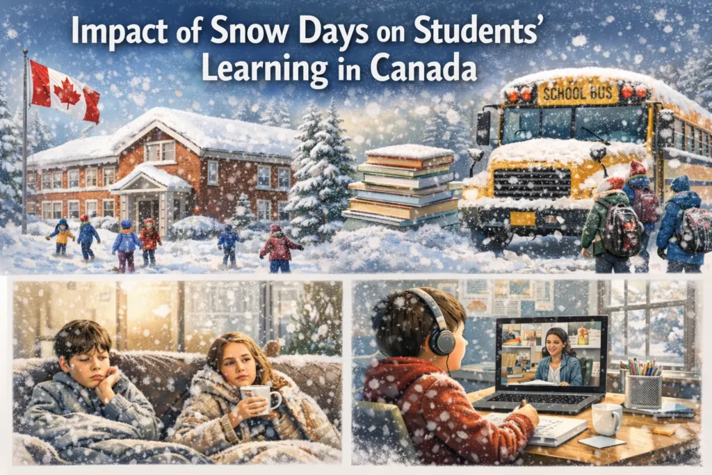 Impact of snow days on student's learning in canada