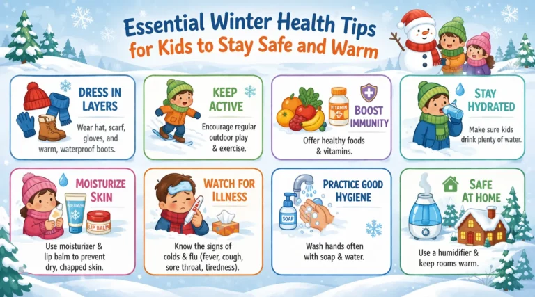 Winter health tips for kids