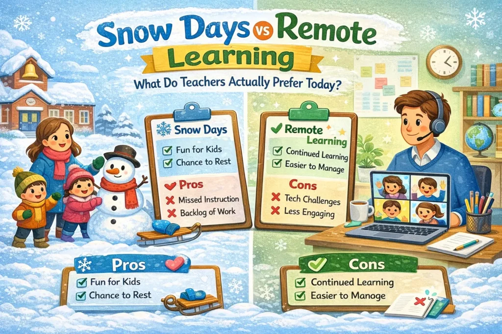 Snow days vs remote learning